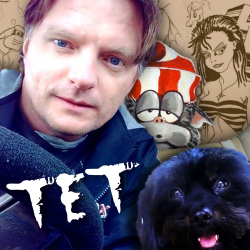 TET and Oscar the dog.